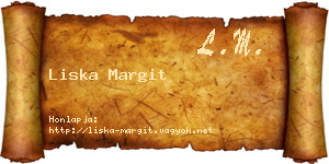 Liska Margit névjegykártya